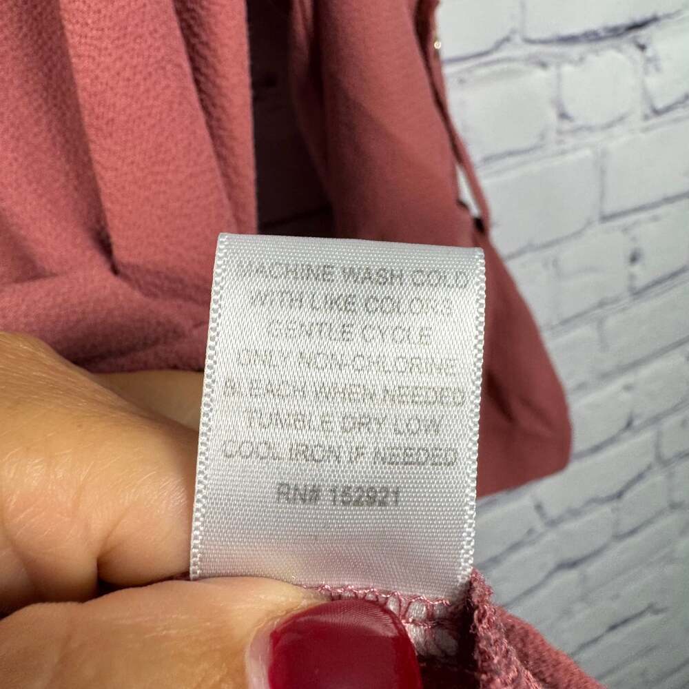 Always Indigo Mauve Blouse Top Size Small - Picture 6 of 6